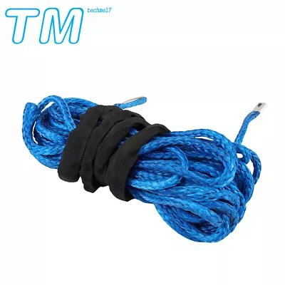 5/16  X 50' Synthetic Winch Rope Line Recovery Cable 12000LBS For UTV Jeep Winch • $29.36