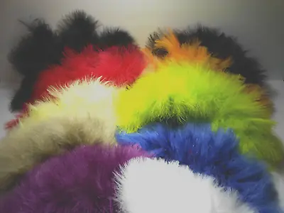 Colonel Beaux's Premium Select Lot Turkey Marabou 10 Color Pack Bright Colors! • $18.95