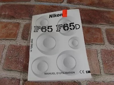 NIKON F65 F65D 35MM FILM CAMERA ORIGINAL INSTRUCTION MANUAL French • $14.99