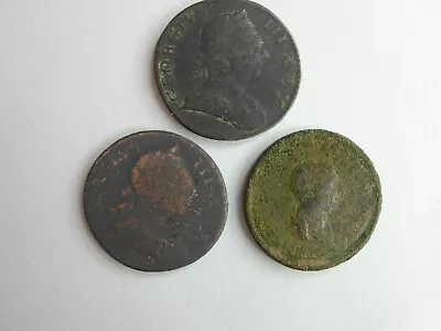 George Iii Copper Half-pennies  1772 1775: Winchester Detector Finds • £0.99