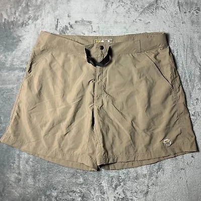 Mountain Hardwear Shorts Mens 2XL XXL Khaki Chino Belted Nylon Hiking 40x7 • $18.88