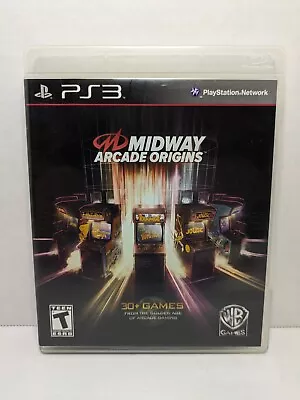Midway Arcade Origins (Sony PlayStation 3 PS3 2012) CIB Tested Working • $19.99