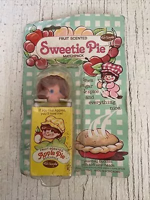 Vintage 80's Fun World Fruit Scented Apple Pie Matchpack Pocket Doll - Yellow • $20