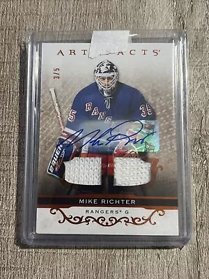 Mike Richter New York Rangers 21-22 Artifacts Game Used Patch Auto 3/5 • $145