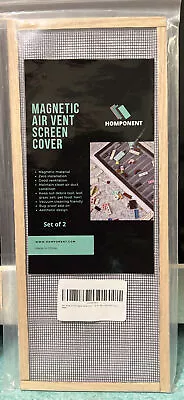Homponent Magnetic Air Vent Screen Cover 2-pk 4” X 10” - New • $11