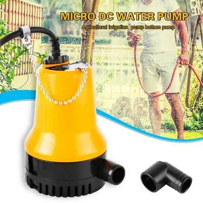 DC 12V 60W Submersible Water Pump 3600L/H For Pond Boat With 1.3m Cable  ^ • £20.89