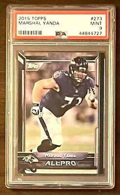 2015 MARSHAL YANDA RC PSA 9 Topps #273 Rookie; Future HOF Pop 1 Of 13; 7 Higher • $199.99