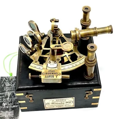 Antique Brass Nautical Functional Maritime Sextant Navigation Working Product • $43.60
