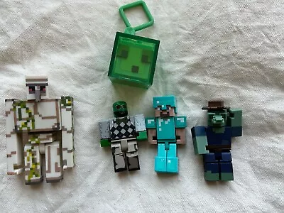 Minecraft Iron Golem Steve Articulated Action Figure 4 Inch & Smaller LOT • $9.99