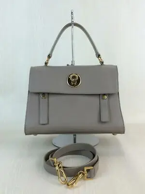 $888.80 • Buy Auth YVES SAINT LAURENT MUSE TWO 2WAY Bag Handbag Purse Leather Gray Used