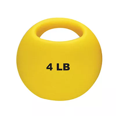 CanDo One Handle Medicine Ball - 4 Lb - Yellow  1 EA • $23