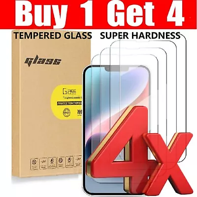 For IPhone 15 Pro Max 14 13 12 11 XR X SE 7 8  Tempered Glass Screen Protector • £3.69