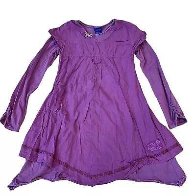 Naartjie Kids Girls Vintage Purple Handkerchief Dress 9 Years • $20