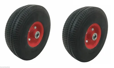 2 X 10  Puncture Proof 4.10 / 3.50 - 4 RED Central Centre • £23.95