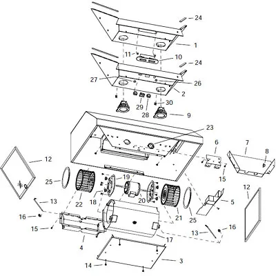 Broan Nu Tone Hood Vent Model RP100-A New Parts Replacement Parts • $30