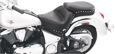 Mustang Black Studded One Piece Touring Seat 06-23 Kawasaki VN900 Vulcan 76126 • $666