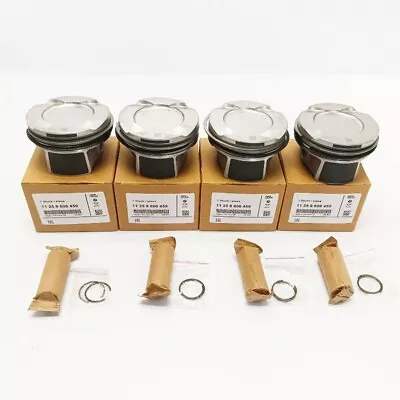 4PCS NEW Pistons & Rings Φ84mm / Φ22mm 10:1 For 2.0T BMW 328i 428i X3 X4 N20B20A • $225.88