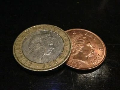 £35 • Buy COIN UNIQUE £2-2p TRICK [MAGIC VANISHING COIN 2 POUND And 2 PENNY] CloseUp Magic