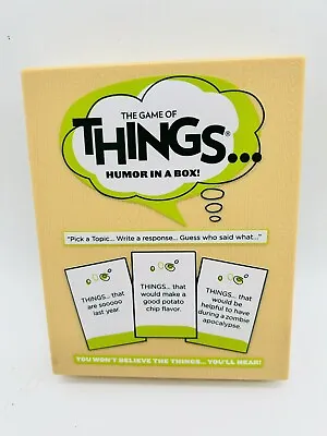 $12.99 • Buy The Game Of Things Humor In A Box Travel Card Set Family Party Funny Never Used
