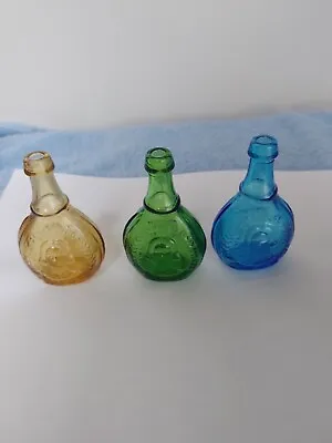 Vintage Wheaton Jenny Lind The Swedish Nightingale Glass Bottle Mini Lot Of 3 • $6.99