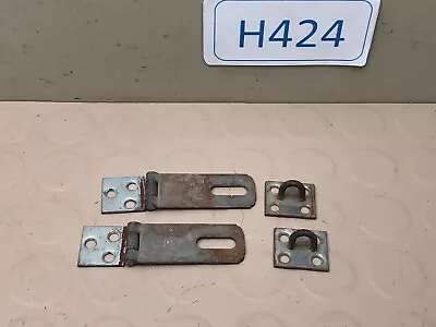 Vintage Reclaimed Lot Of 2 Small Hasp & Staple For Gate Door Farm Barn Box • $15.95