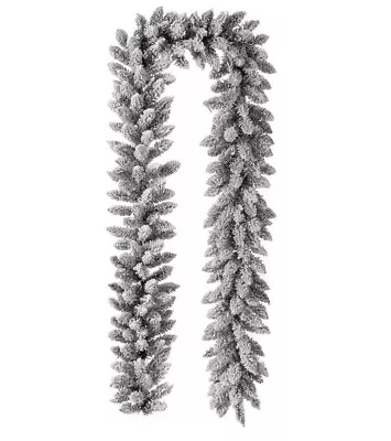 Glitzhome Pre-Lit Snow Flocked Christmas Garland With Warm Led Light C210245 • $91.95