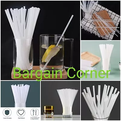 Drinking Straws Biodegradable Straw Cocktail Juice Party PLA Plastic Drink Straw • £14.98