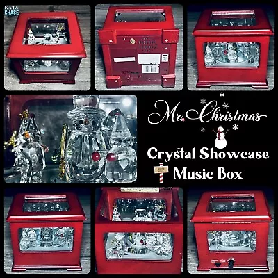 Mr Christmas Snowman Crystal Showcase - 2007 2008 Music Box Songs Animated Light • $52.85