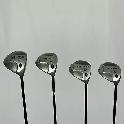 Callaway Big Bertha Steelhead Set Driver + 2 Wood + 4 Wood + 5 Wood RH • $79.95