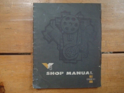 $22.22 • Buy 1962 Cummins V8 Diesel Engines Shop Manual