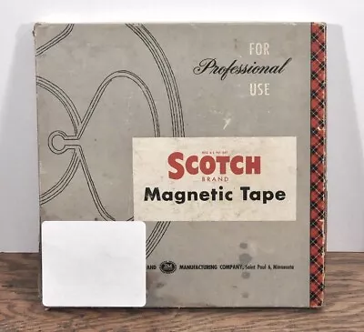 Vintage Scotch Magnetic 1/4  Tape On 10 Inch Reel • $2.50