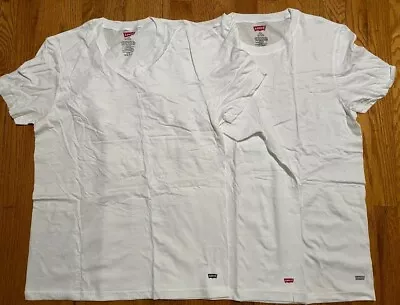 $6.99 • Buy Levi's Mens V Neck Or Crew Neck T Shirt Logo Premium Soft Cotton New 