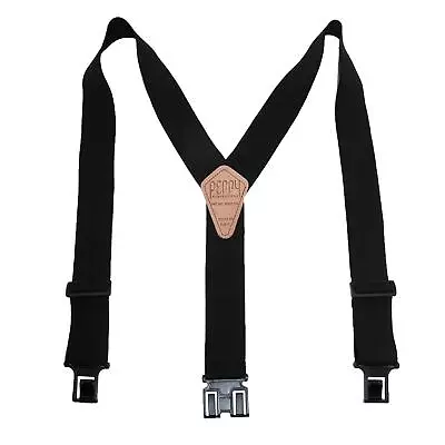 New Perry Suspenders Men's Elastic 2 Inch Wide Hook End Suspenders (Tall • $22.94