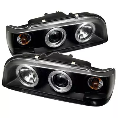 LED Halo Black High H1 Low H1 Projector Headlights For Volvo 850 93-97 By Spyder • $382.27