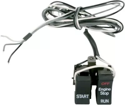 $22.95 • Buy Black Off/Run & Start Switches For Harley Softail Dyna Sportster Touring 82-95