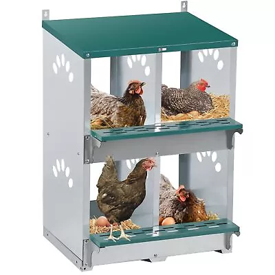 Chicken Nesting Box 4 Compartment Nesting Box 4 Room Metal Nesting Boxes Chicken • $77.10