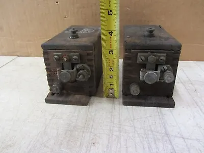 $25.99 • Buy (2) Vtg Antique Unmarked Ignition Buzz Coils Box System Ford Model T? Hit Miss