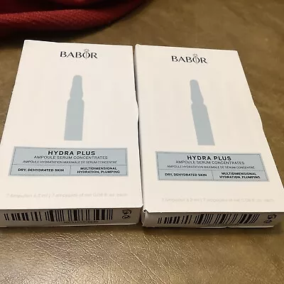 BABOR Hydra Plus Ampoule Serum Concentrates 7 Per Box Set Of 2 Boxes • $6.98