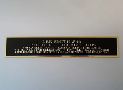 Lee Smith Chicago Cubs Nameplate For A Signed Baseball Bat Display Case 1.25 X 6 • $6.50