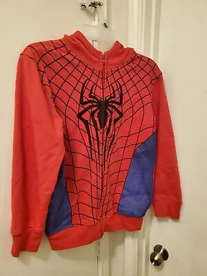 Marvel Spider-Man Zippered Hoodie Size Boys XL • $17.99