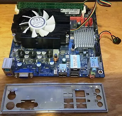 Zotac GF6100-E-E Mini ITX Motherboard With CPU Heatsink Fan Memory • $57