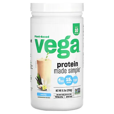Plant-Based Protein Made Simple Vanilla 9.2 Oz (259 G) • $19.79