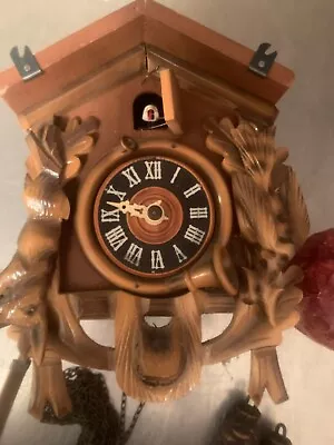 Miniature Wooden German Cuckoo Clock - AOx • $50