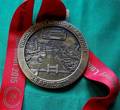 LONDON Marathon Medal 2015 - World Famous Marathon * RARE / Race Official Medal • £27.90