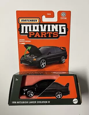 2023 Matchbox Moving Parts 1996 Mitsubishi Lancer Evolution IV Black New • $8