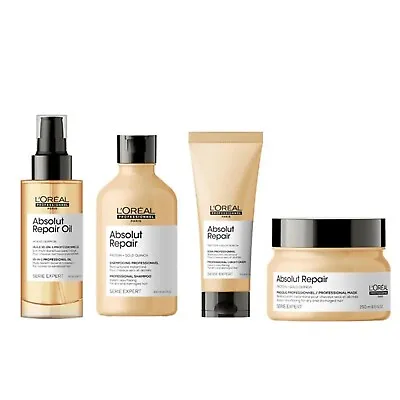 £19.99 • Buy L'Oreal Serie Expert ABSOLUT REPAIR Protein Gold Quinoa Range - Choose Yours