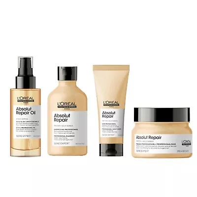 £19.99 • Buy L'Oreal Serie Expert ABSOLUT REPAIR Protein Gold Quinoa Range - Choose Yours