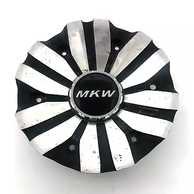 MKW Wheels Center Hub Cap 6-7/8  Bolt On Black & Machined 8017-A2 • $29