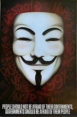 283669 V For Vendetta Quote PRINT POSTER • $8.95