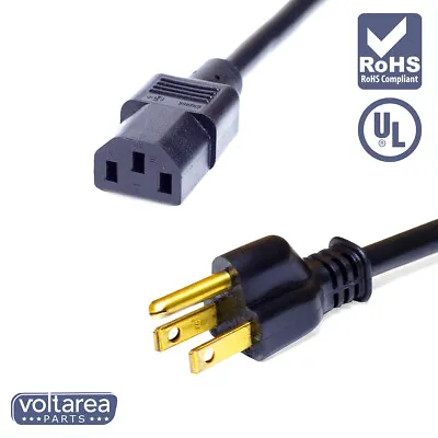 $15.49 • Buy AC Power Cable 6.6ft / 2m For Sony KDL-52XBR4 TV